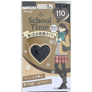 学生用 School Time あったか発熱タイツ 110デニール ブラック