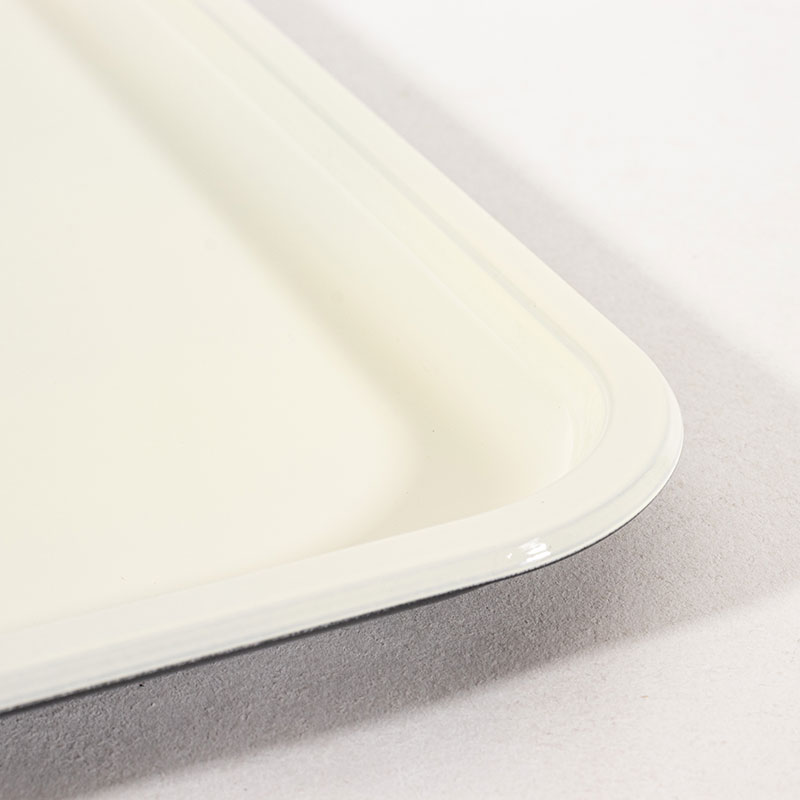 紀州塗 抗菌カラートレー 43cm ホワイト