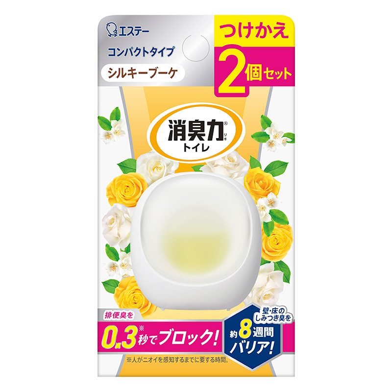 消臭力 コンパクト トイレ用 シルキーブーケ つけかえ 6ml×2個