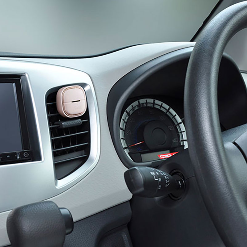 消臭力 クルマ用 feelU クリップタイプ ブルームミスト 2回分(本体＋つめかえ付き)