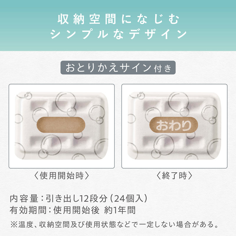 ムシューダ NOTE 1年間有効 引き出し・衣装ケース用 24個入 サボン 24個
