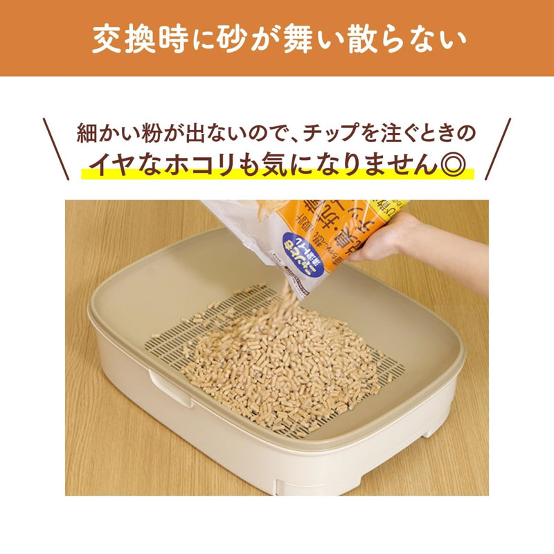 ニャンとも清潔トイレ 脱臭・抗菌チップ 小さめの粒 大容量 4.4L