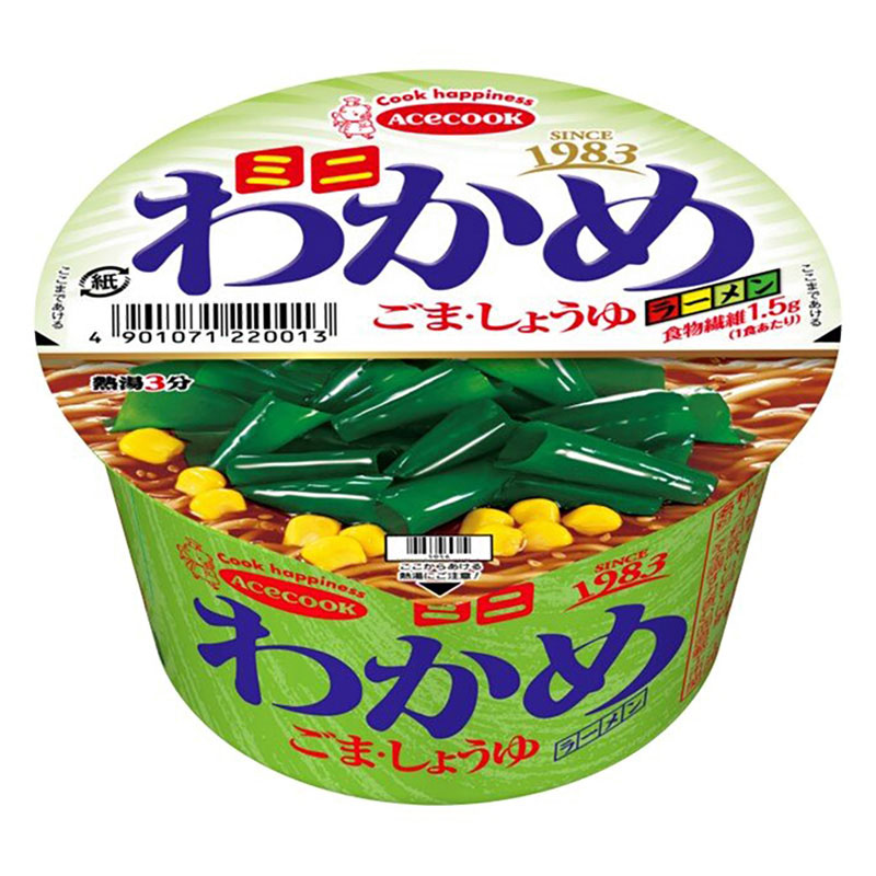 ミニわかめラーメン ごま・しょうゆ 38g