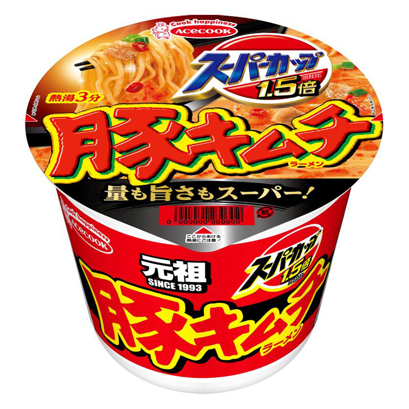 エースコック スーパーカップ1.5倍 107g 豚キムチ