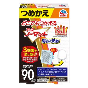 どこでもつかえるアースノーマット 蚊取り 90日用 つめかえ 1個