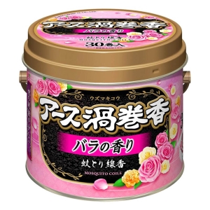 アース渦巻香 バラの香り 30巻缶入