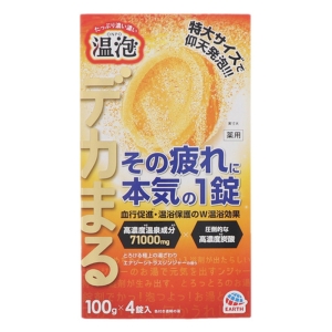 温泡 デカまるエナジーシトラス 100g×4錠入【医薬部外品】