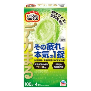 温泡 デカまるウォームウッド 100g×4錠入【医薬部外品】