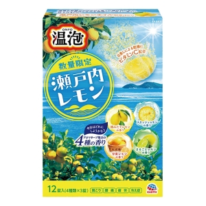 温泡 瀬戸内レモン 発泡 12錠【医薬部外品】