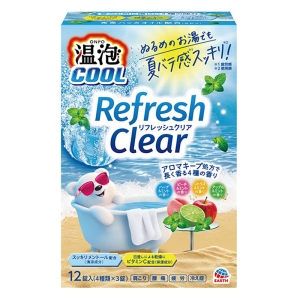 温泡 リフレッシュクリア 発泡 12錠【医薬部外品】