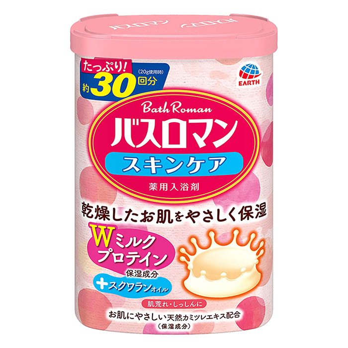 バスロマン スキンケア 薬用入浴剤 Wミルクプロテイン 600g