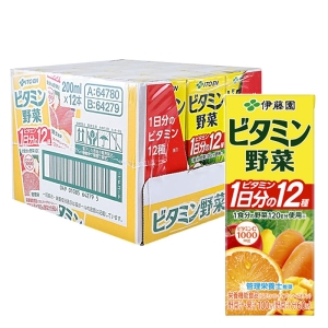 ビタミン野菜 紙パック ハーフケース 1箱(200mL×12本)