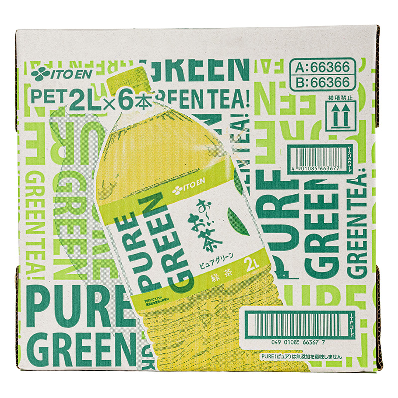 おーいお茶 PURE GREEN PET 1箱（2L×6本）