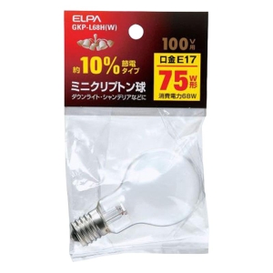 ミニクリプトン球 GKP-L68H(W)