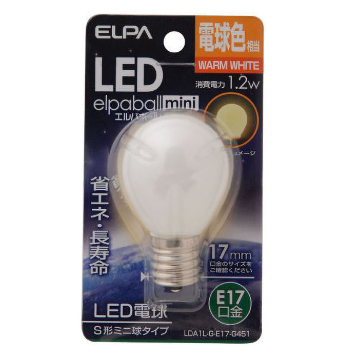 LED電球S形E17 LDA1L-G-E17-G451