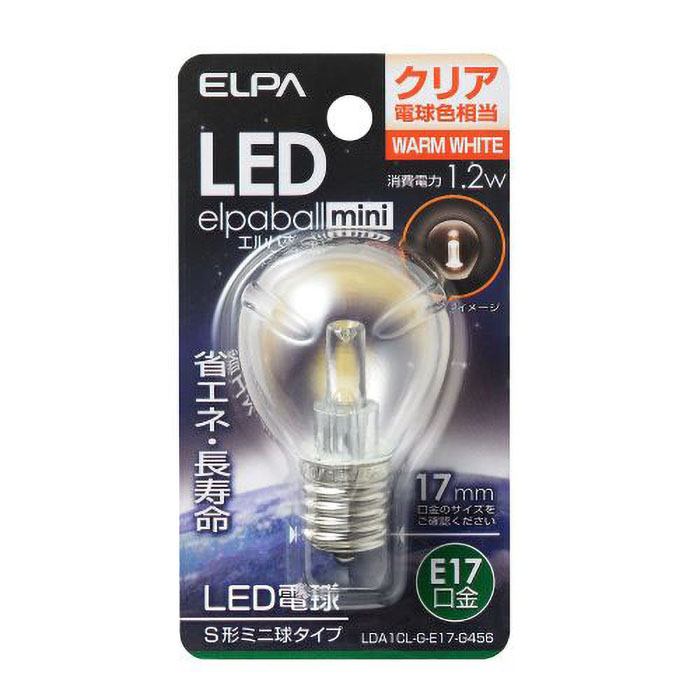 LED電球S形E17 LDA1CL-G-E17-G456