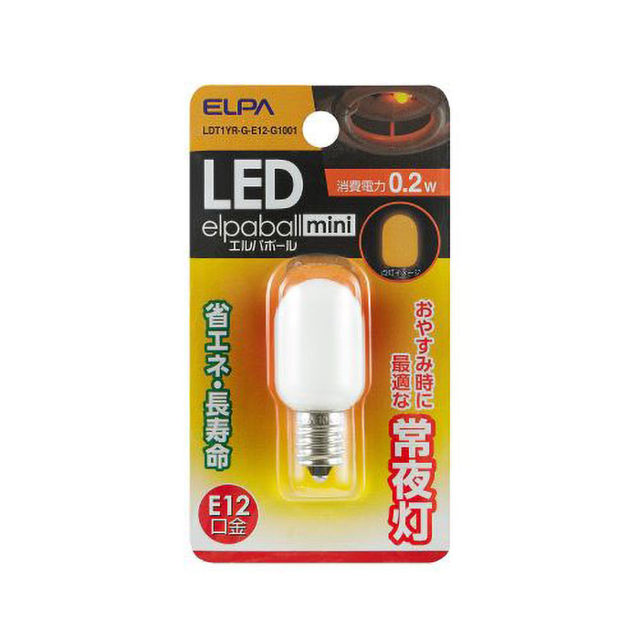 LED常夜灯 1P LDT1YR-G-E12-G1001