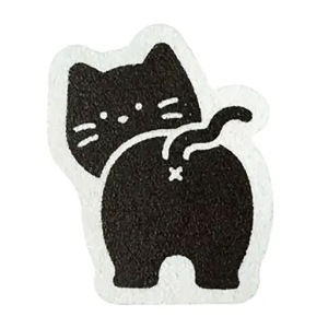 貼りつく鏡みがき おしりねこ