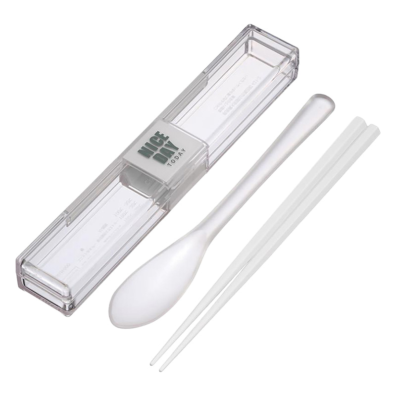 とっても強いケース&はし・スプーンセット ホワイト