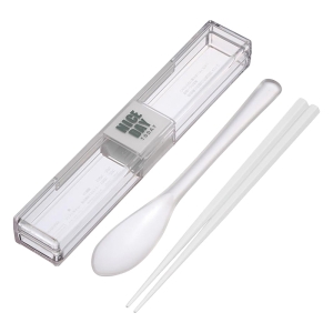 とっても強いケース&はし・スプーンセット ホワイト