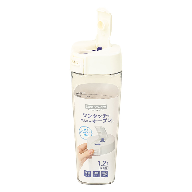 タテヨコ シームレスピッチャー 1.2L ホワイト