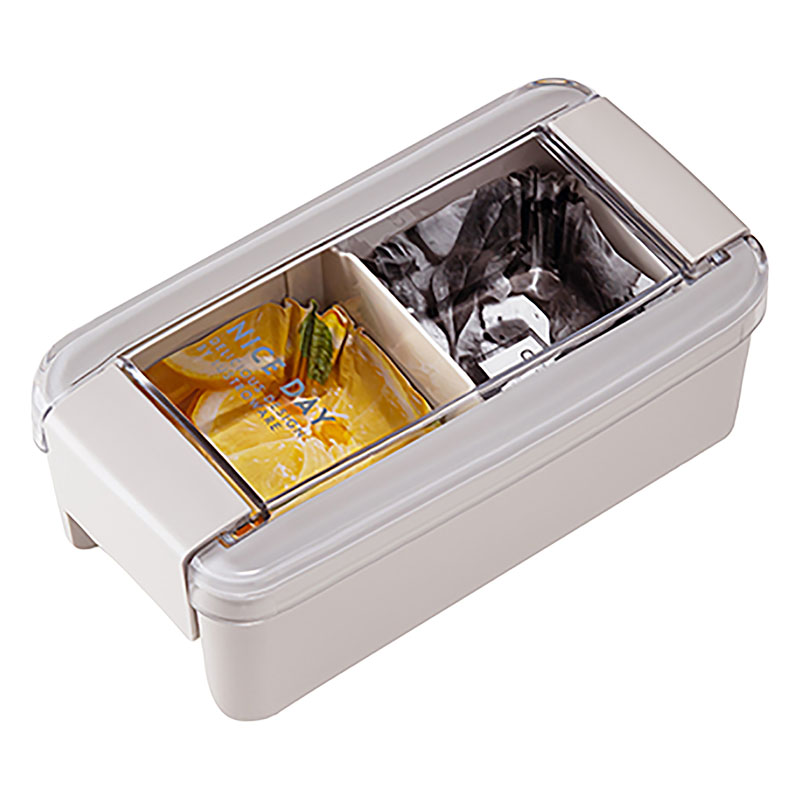 イージーケアランチボックス 1段 520ml グレージュ