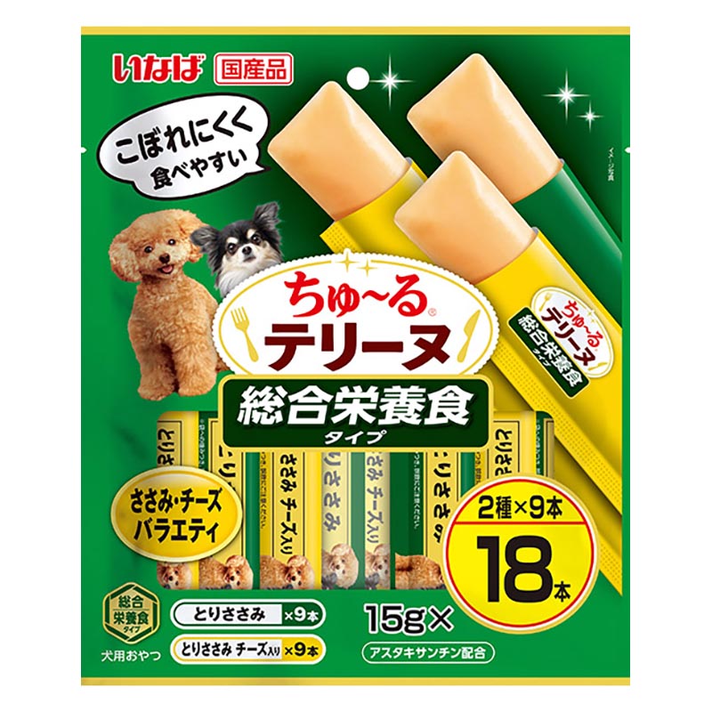 ちゅ～るテリーヌ 総合栄養食タイプ ささみ・チーズ バラエティ 15g×18P