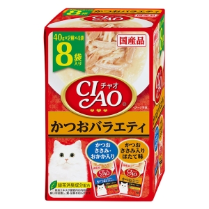 CIAOパウチ 8袋入り かつおバラエティ40g×8袋