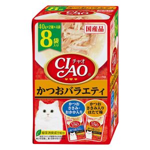 CIAOパウチ 8袋入り かつおバラエティ 8袋 40g