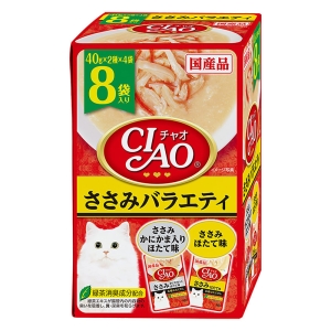 CIAOパウチ 8袋入り ささみバラエティ 40g×8袋