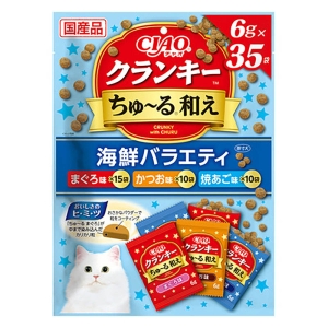 チャオクランキー ちゅーる和え 海鮮バラエティ 6g×35袋入