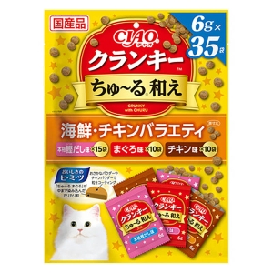 チャオクランキー ちゅーる和え 海鮮・チキンバラエティ 6g×35袋入