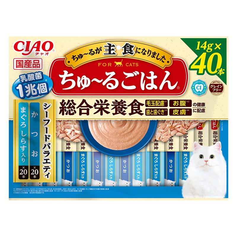 CIAO ちゅ～るごはん シーフード バラエティ 14g×40P