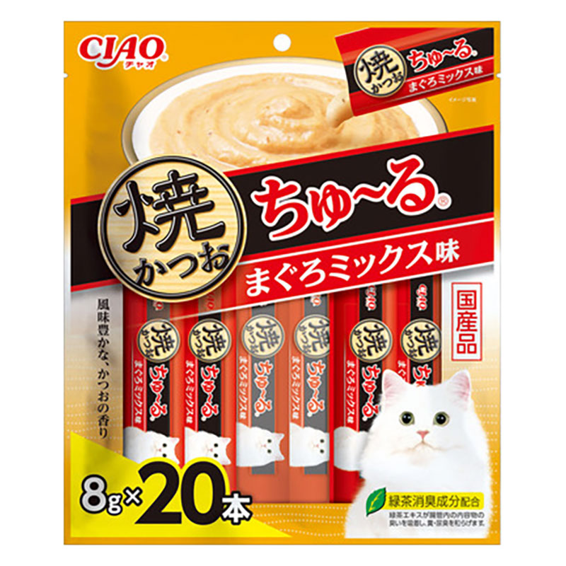 CIAO 焼かつおちゅーる まぐろミックス味 8g×20本