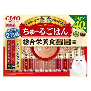 チャオちゅーるごはん まぐろ バラエティ 14g×40本入