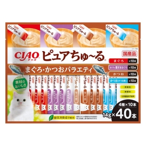 CIAO ピュア ちゅ～る まぐろ・かつお バラエティ 14g×40P