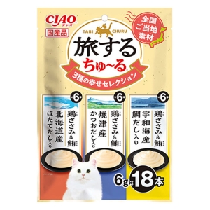CIAO 旅するちゅーる 3種の幸せセレクション 6g×18本