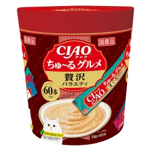 CIAO ちゅ～るグルメ 贅沢バラエティ 14g×60本入り