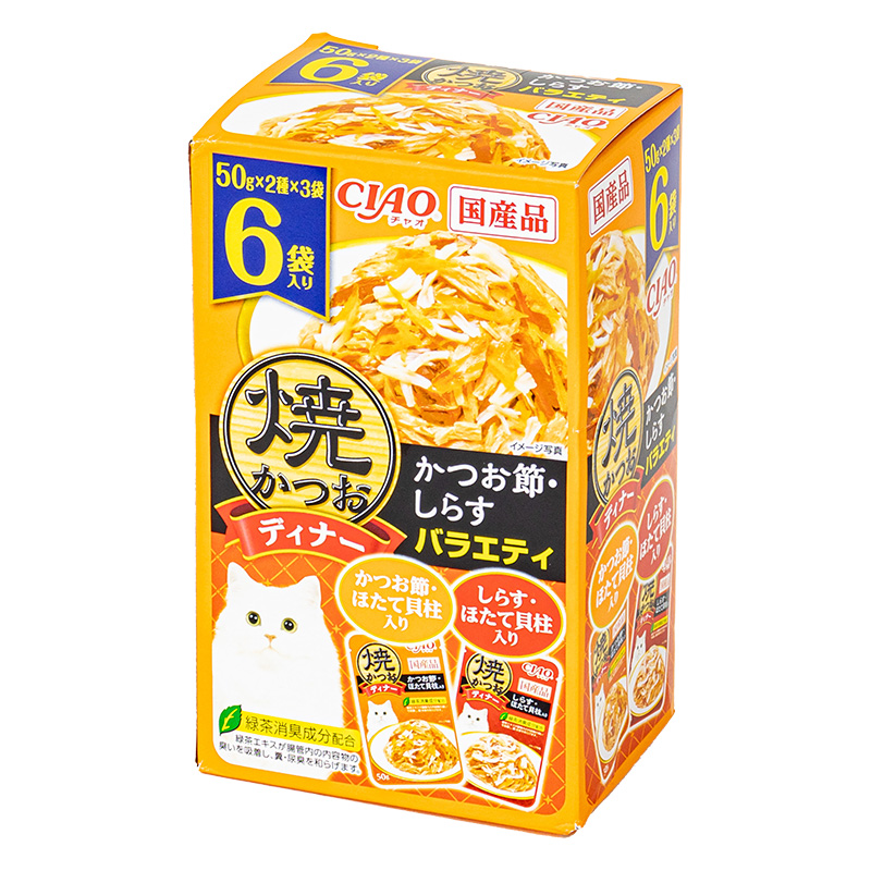 CIAO 焼ディナー 焼かつお かつお節・しらすバラエティ 50g×6袋