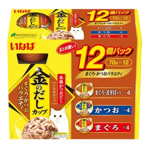 金のだしカップ まぐろ・かつおバラエティ 12個パック 70g