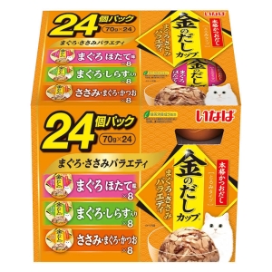 金のだしカップ  まぐろささみバラエティ 70g×24個パック