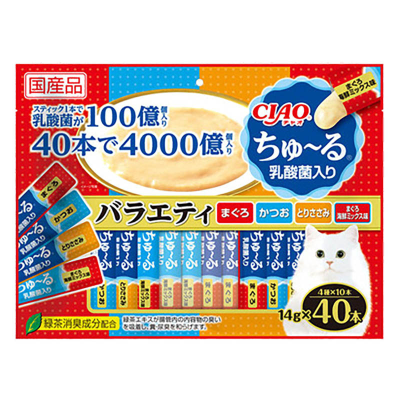 チャオちゅーる 乳酸菌入り バラエティ 14g×40本入