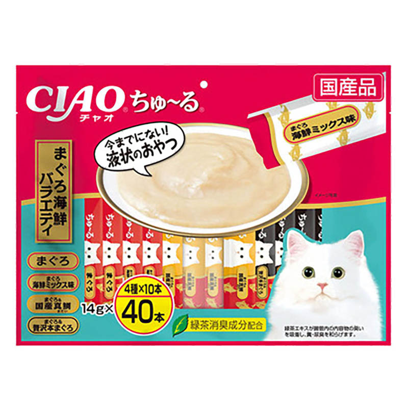 チャオちゅーる まぐろ海鮮 バラエティ 14g×40本入