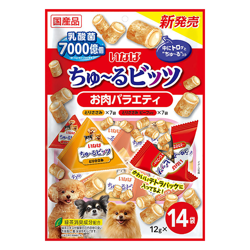 ちゅ~るビッツ乳酸菌7000億個お肉バラエティ 12g