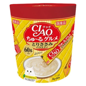 CIAO ちゅ~るグルメ とりささみバラエティ 14g×60本