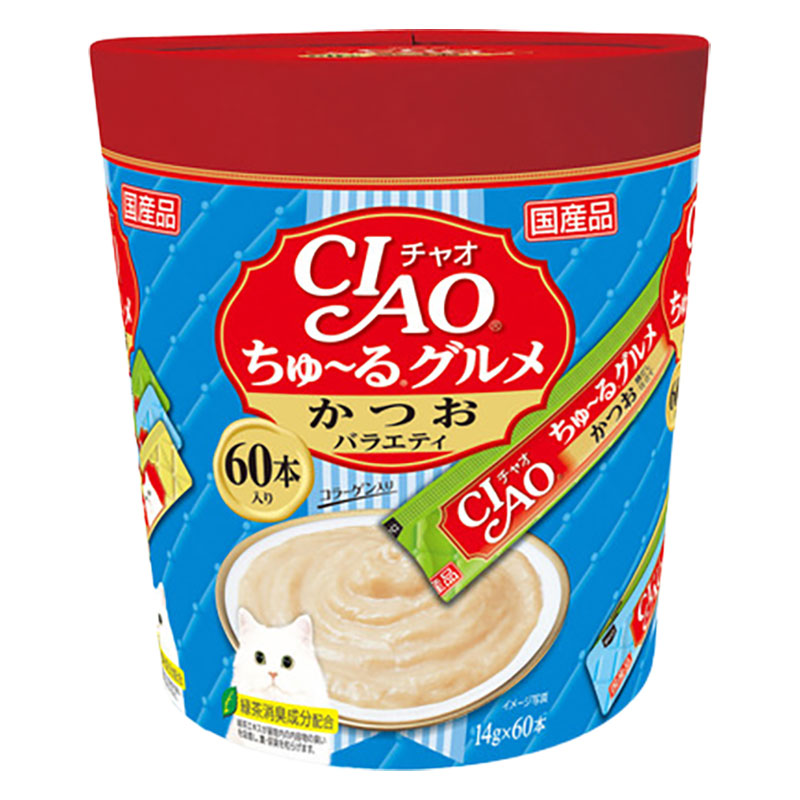 CIAO ちゅ~るグルメ かつおバラエティ 14g×60本