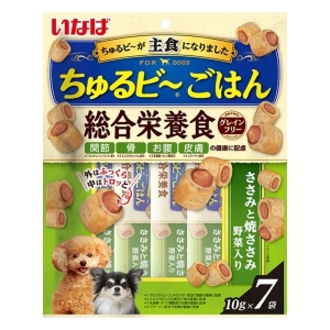 【お取り寄せ商品】ちゅ～るビ～ごはん ささみと焼ささみ 野菜入り 10g×7袋