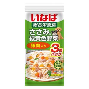 ささみと緑黄色野菜豚肉入り 60g×3P