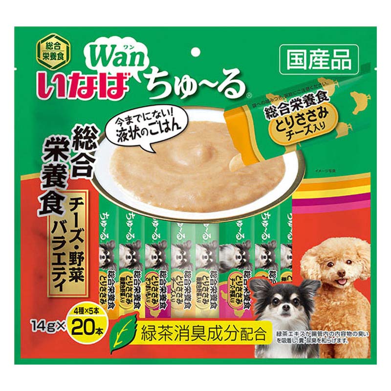 Wanちゅ~る 総合栄養食 チーズ・野菜バラエティ 14g