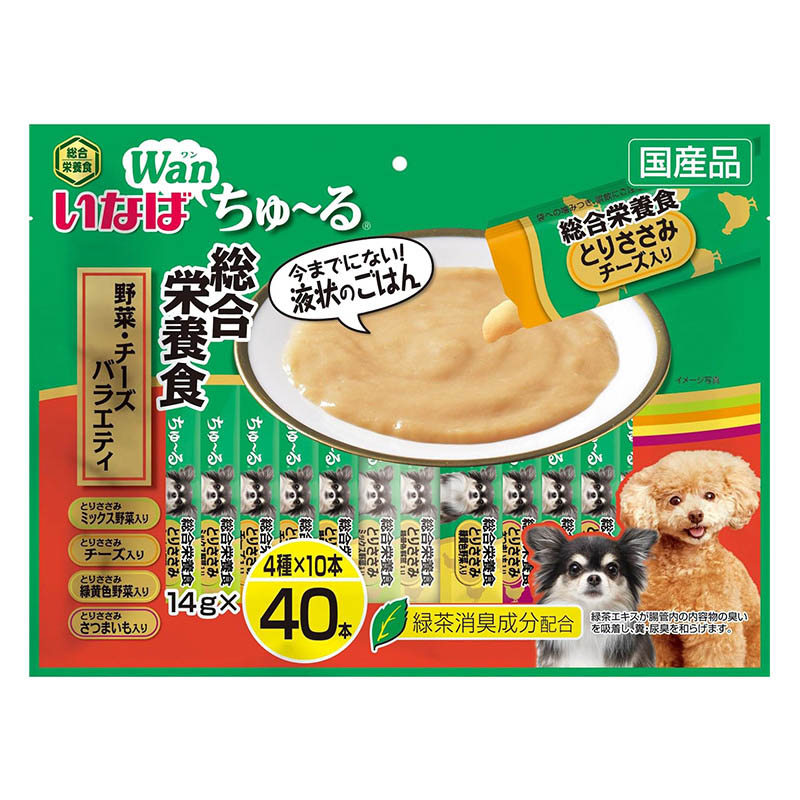 ちゅ~る 総合栄養食 野菜チーズバラエティ 14g×40本